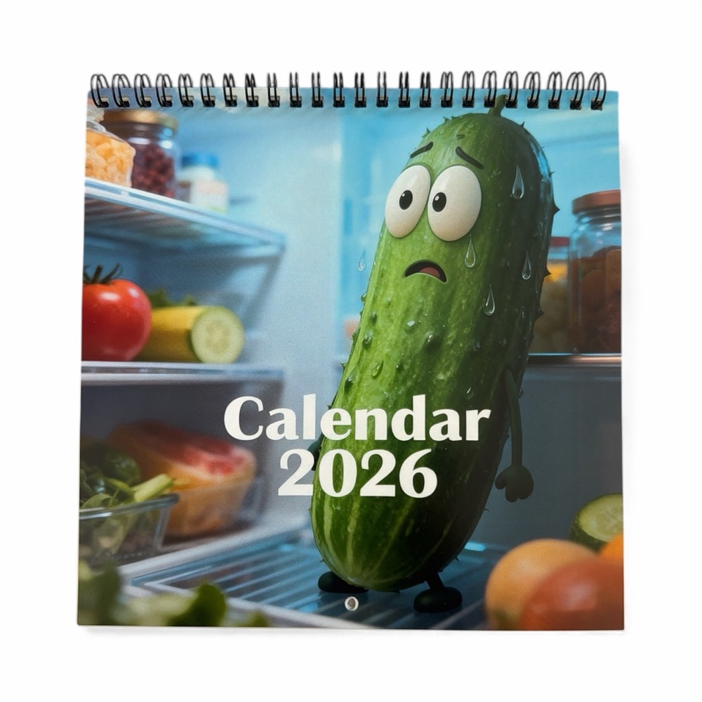 2026 Cute Pickle Wall Calendar